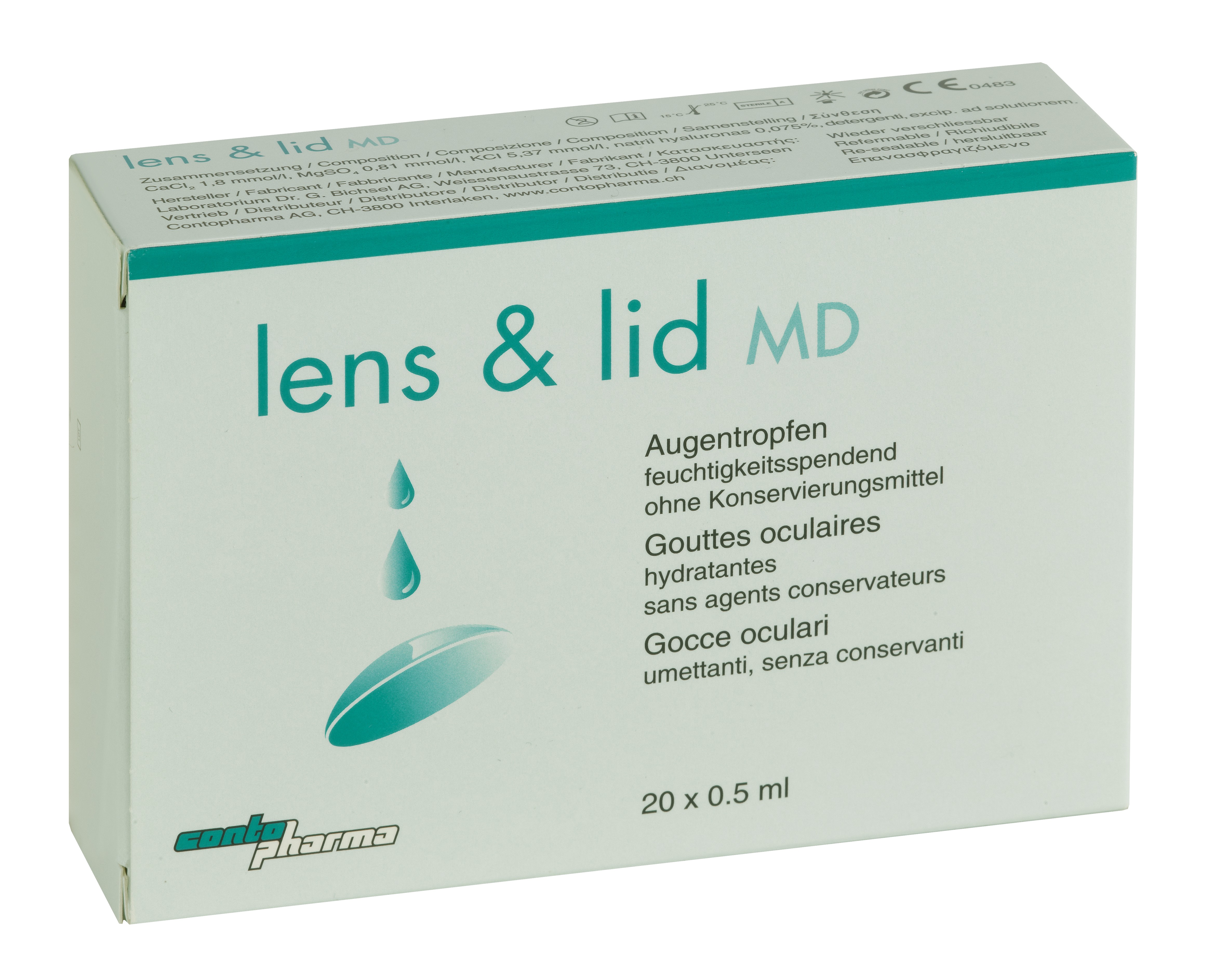 CONTOPHARMA Comfort-Lösung "lens & lid MD"